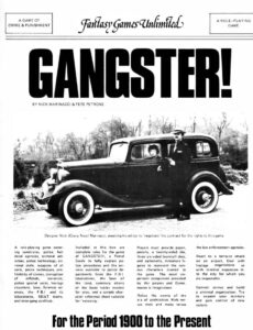The cover of FGU's Gangster